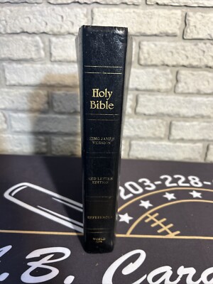 Holy Bible King James Version Red Letter Giant Print References World 1986 USED-image