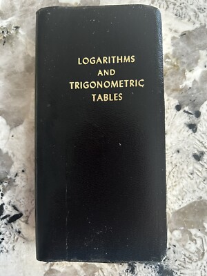 Dennison Logarithms and Trigonometric Tables 1961 Vinyl Pocket Size-image