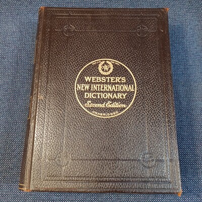 WEBSTER’S NEW INTERNATIONAL DICTIONARY 2ND EDITION UNABRIDGED - LEATHER BINDING-image