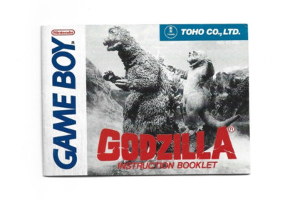 Godzilla instruction book - Game Boy - 1989 / Toho Co., Ltd.-image