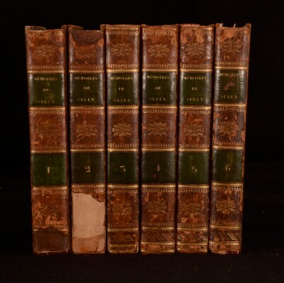 1822 6vols Memoires Du Duc De Sully French Nouvelle Edition Bethune Illustrated-image