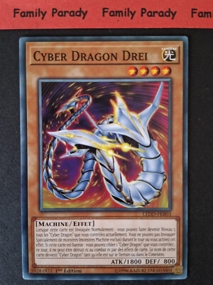 Cyber Dragon Drei LEDD-FRB03 YuGiOh! Card 1st Edition French-image