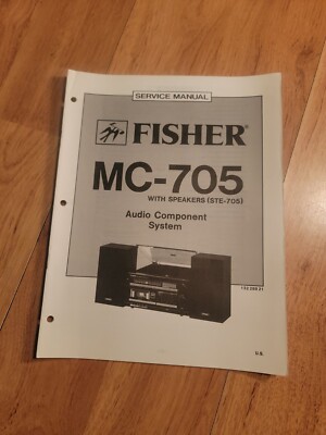 Fisher MC 705 Stereo System Service Manual -image