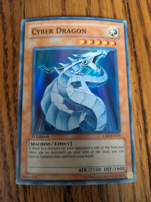 Yu-Gi-Oh! CYBER DRAGON CRV-EN015 1ST SUPER RARE Free Ship MP-image