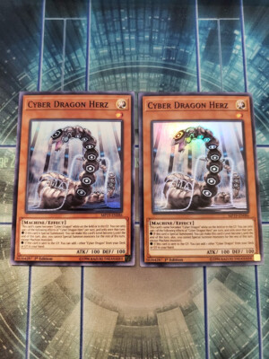 Yugioh - Cyber Dragon Herz MP19-EN086 NM 1st ed Super Rare x2-image