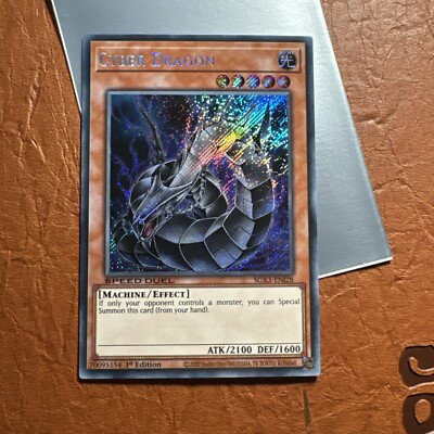 Cyber Dragon SGX3-EN128 1st Edition Secret Rare. Speed duel.-image