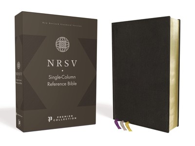 NRSV, Single-Column Reference Bible, Premium Goatskin Leather, Black, Premier-image