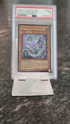 PSA 7 NM 2006 Yu-Gi-Oh! Cyber Laser Dragon SOI-EN007 Ultra Rare 1st Ed.-image