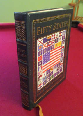 Fifty States Every Question Answered (2008) The Easton Press ~ Leather Bound-image