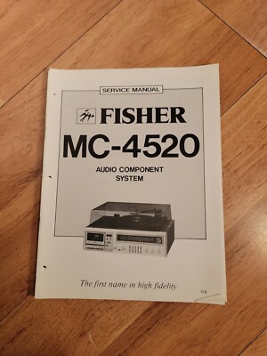 Fisher MC 4520 Stereo System Service Manual-image