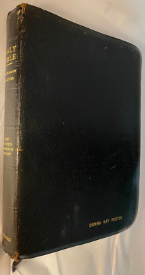Holy Bible KJV New Scofield Reference Edition Genuine Cowhide Leather 1967-image