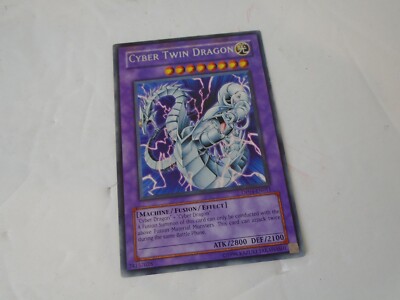3 x Yu-Gi-Oh Card - DP04-EN011 - CYBER TWIN DRAGON (rare) 1996 1 Card -image