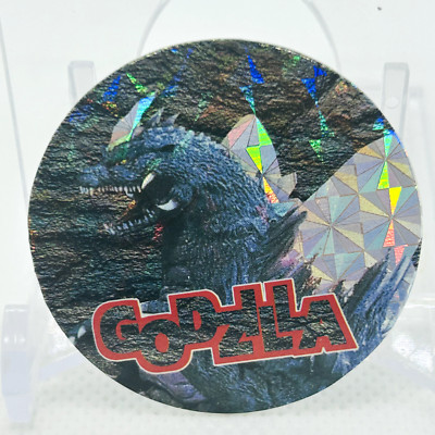 GODZILLA 1995 Vintage Rare card menko Holo Cap Collection Amada Japanese #46-image