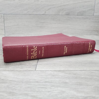 Thompson Chain Reference Bible KJV Fourth Improved Edition Red Leather READ!!-image