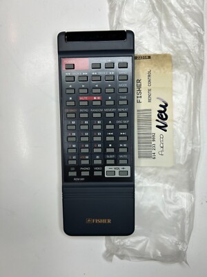 Fisher REM-991 Remote OEM NOS for AV Receiver Tuner w/ Dual Cassette CD Changer-image
