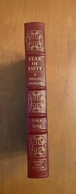 Easton Press Signed First Edition FEAR OF FIFTY by Erica Jong Leather-image
