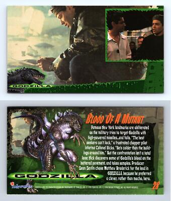 Blood Of A Mutant #28 Godzilla 1998 Inkworks Supervue Trading Card-image