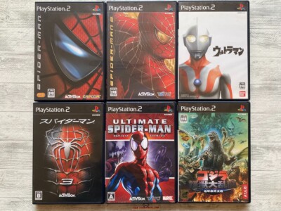 SONY PS2 Spider-Man 1 2 3 & Ultimate Spider-Man & Ultraman & Godzilla from Japan-image
