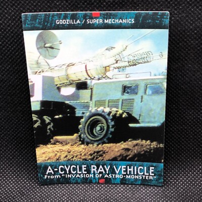 A-CYCLE RAY VEHICLE Godzilla Card TCG No.81 Toho Movie BANDAI 1996 1ST Japanese-image