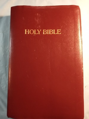 Holy Bible NKJV Giant Print Center Column Reference Edition Leather Nelson 1994-image