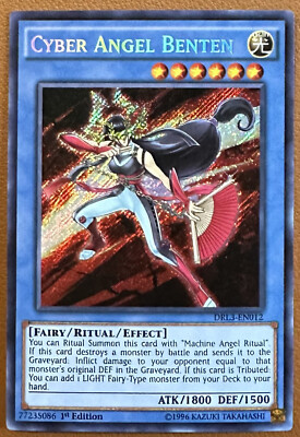 YUGIOH Cyber Angel Benten - DRL3-EN012 - Secret Rare - 1st Edition - NM-image