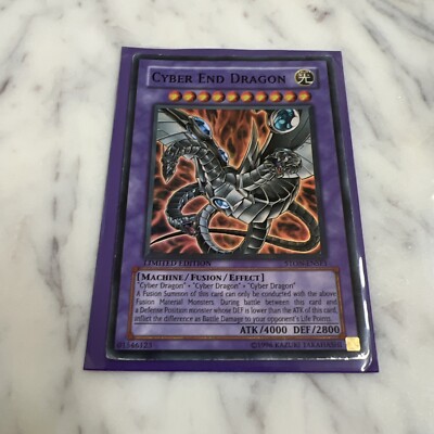 Yugioh: Cyber End Dragon - Alternate Art Promo STON-ENSE1 Super Rare -Limited Ed-image