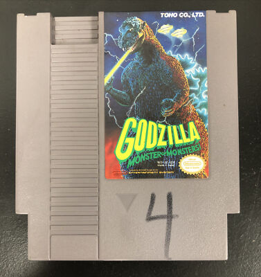 Original NES Godzilla: Monster Of Monsters Good Condition-Cartridge & Clear Case-image
