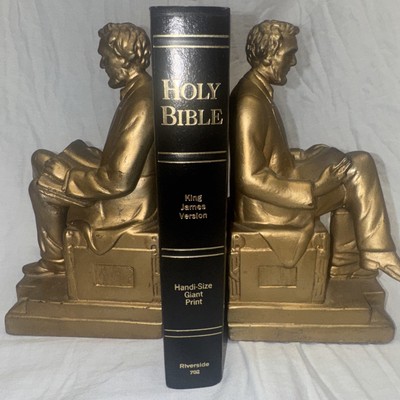 Holy Bible King James Version Handi-Size  Giant Print Riverside 702 Never read?-image