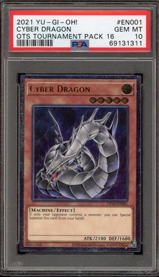 Yu-Gi-Oh! Cyber Dragon OTS Tournament Pk. 16 Ultimate Rare OP16-EN001 PSA 10-image