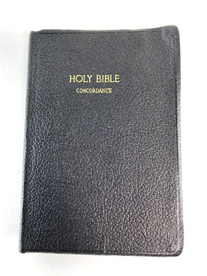 Holy Bible Illustrated Concordance Revised Standard Version 1952 Melton Leather-image
