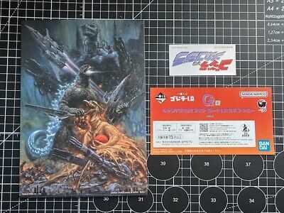Ichiban Kuji Lottery Club Bandai Spirit Godzilla Mechagodzilla Canvas Card 8X5.5-image