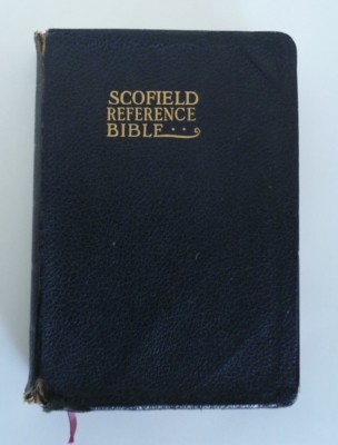 Vintage Scofield Reference Bible 1917 Oxford Black Leather Softcover-image