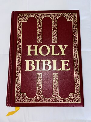 HOLY BIBLE Edition King James KJV Nelson Red Letter Reference 1971-image