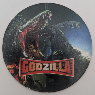 Godzilla vs Biollante 28 New Cap Collection Menko Amada Card 1995 Japan A2-image