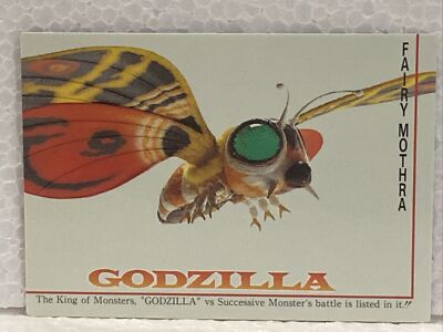 GODZILLA - Trading Card #87 - MOTHRA - 1995 Amada RARE - Character Introduction-image