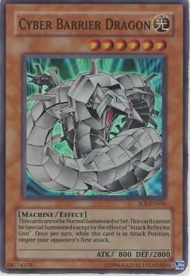 Yugioh Cyber Barrier Dragon SOI-EN006 Super Rare  LP-image