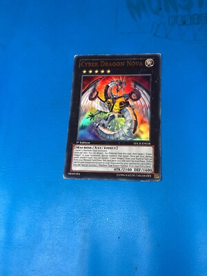 YUGIOH Ultra Rare Cyber Dragon Nova SDCR-EN038 1st Edition PLAYED-image