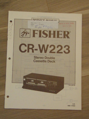 Fisher CR-W223 Service Manual Stereo Double Cassette Deck-image