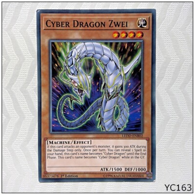 Cyber Dragon Zwei - LEDD-ENB02 - Common 1st Edition Yugioh (YC163)-image