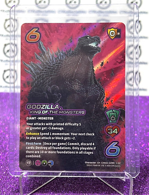 2024 UNIVERSUS GODZILLA KING OF THE MONSTERS # CHA03-GMM 1/22  GAME TRADING CARD-image