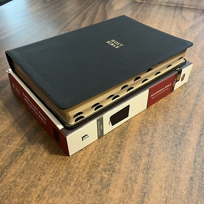 NKJV Super Giant Print Reference Bible Indexed - $134.99 Retail -Genuine Leather-image
