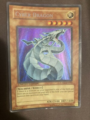 Cyber Dragon CT03-EN002 Secret Rare LP Yugioh Card-image