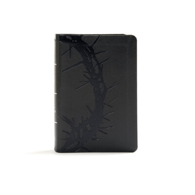 KJV Large Print Compact Reference Bible, Charcoal Leathertouch-image