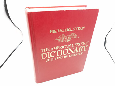 The American Heritage Dictionary High School Edition 1979 Red Hardcover ENGLISH-image