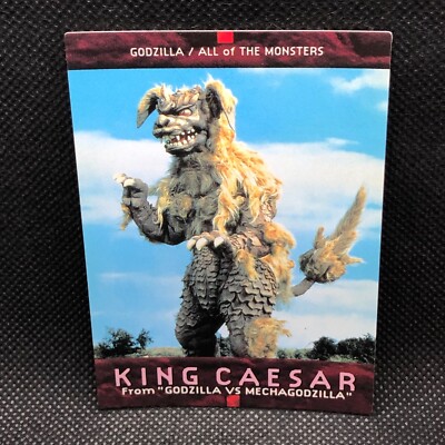 King Caesar Godzilla Card TCG No.38 Toho Movie BANDAI 1996 1ST Japanese Japan-image
