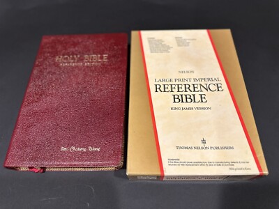 Holy Bible: King James Version Imperial Reference Large Print Burgundy Leather-image