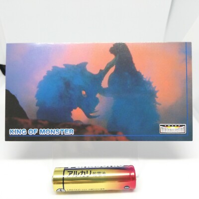 No.65 Godzilla Card WIDE COLLECTION King of MONSTER TOHO Movie AMADA 1996 Japan -image