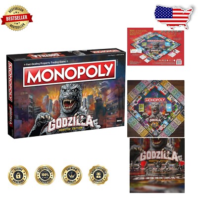 Epic Godzilla Monopoly Collectible: Dominate with Kaiju and Marvelous Action-image