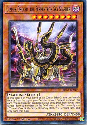 Gizmek Orochi, The Serpentron Sky Slasher SDCS-EN020 Yu-Gi-Oh! Card LP 1st-image