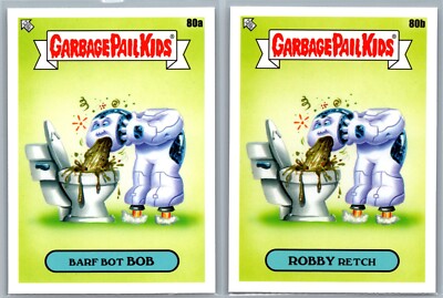 I, Robot Will Smith Garbage Pail Kids GPK Sci-Fi Movie Spoof 2 Card Set-image